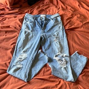Abercrombie & Fitch High Rise Super Skinny Ankle Jeans
